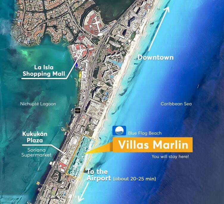 Villa Aurora Beautiful Beachfront Apartment Cancún Exteriör bild